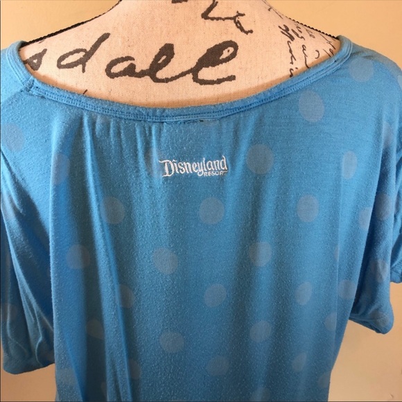 Disney Parks Minnie Mouse Print Blue Top - Picture 6 of 7